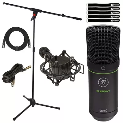 Mackie EM-91C Pro Studio Vocal Recording Condenser Microphone W Mic Boom Stand • $78.40