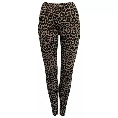 Ladies Womens Floral Skull Comic Paisley Leopard Aztec Stretchy Leggings Uk 4-26 • £5.99