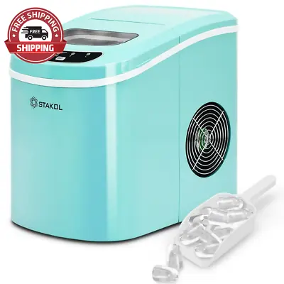 Stakol Portable Compact Electric Ice Maker Machine Mini Cube 26Lb/Day Mint Green • $134.40