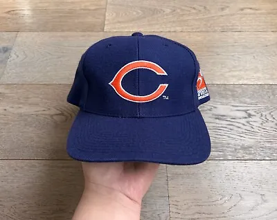 Vintage Chicago Bears Sports Specialties Script SnapBack Hat Cap Rare As Is • $39.99