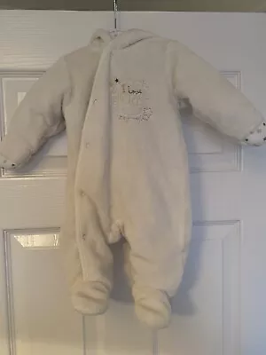 Baby Fleece Pram Suit 0-3 Months • £4.99