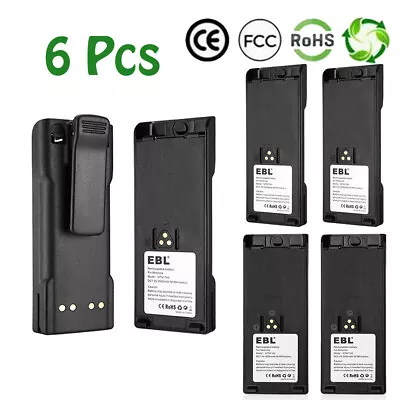 6Pcs 2500mAh NTN7143 Ni-MH Battery Replace For MOTOROLA HT1000 MTS2000 MT2000 • $83.99