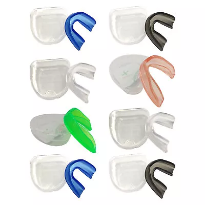 Gum Shield Boxing Mouth Guard Teeth Protector MMA Sports Mouthpiece With Case • $8.59