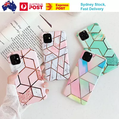 Case For IPhone 15 14 11 12 13 Pro Max XR ShockProof Gel Marble Phone Silicone • $8.69