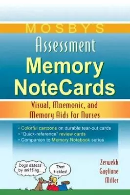 2007 Mosby's Assessment Memory NoteCards Spiral Tom Zerwekh JoAnn Ga • $7.88