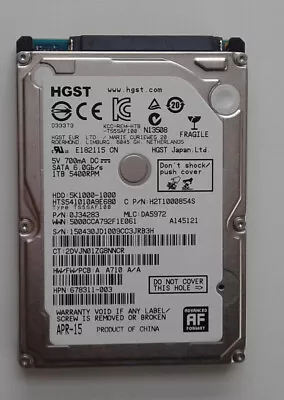 HGST HTS54101A9E680 1TB HDD 2.5  Fully Tested P9 • £16