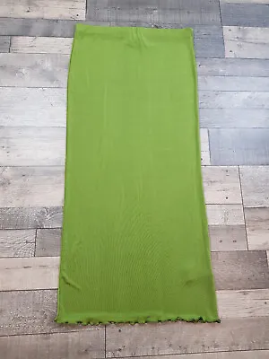 Urban Outfitters Archive Maxi Skirt XL Green Tube Long Straight Casual Pull On • £16.99