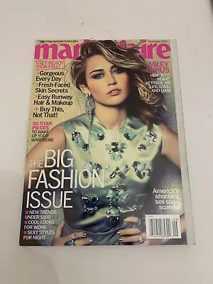 September 2012 Marie Claire Magazine Miley Cyrus • $10