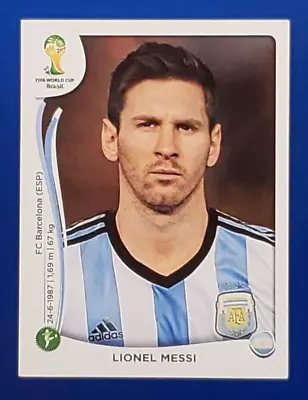 Lionel Messi #430 Argentina - 2014 Panini FIFA World Cup Brazil Sticker • $14.99