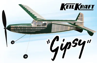 £56.05 • Buy Keil Kraft KK2050 Gipsy Aircraft 40 Inch Wingspan Rubber Band Powered Balsa Wood