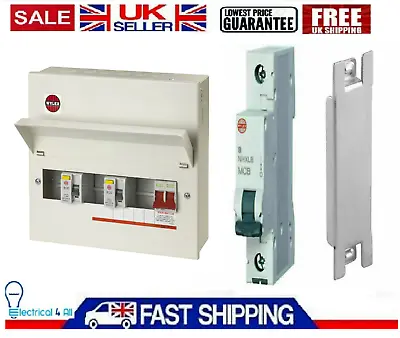 £183.90 • Buy Wylex Nmrs5sslmhis 5 Way High Integrity Consumer Unit With Spd Device MCB Plate