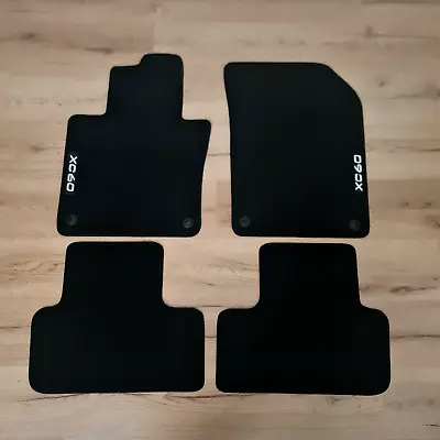 Car Floor Mats Velour For Volvo XC60 17-2024 Waterproof Black Carpet Auto Liners • $48.29