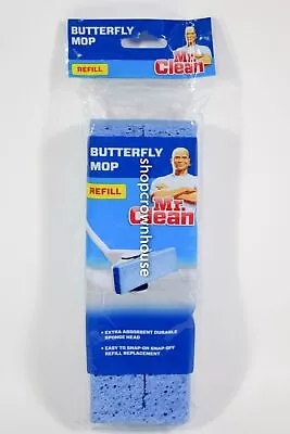 Mr. Clean 446885 BUTTERFLY Mop Refill Durable Sponge Head • $10.99