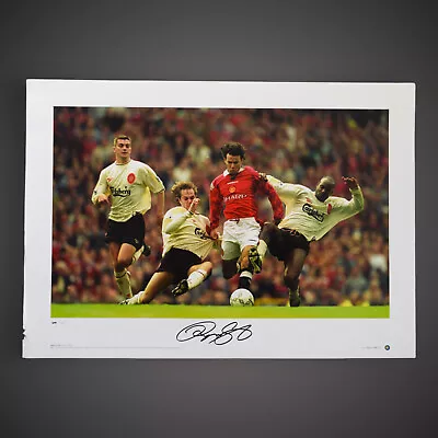 Ryan Giggs Hand Signed Manchester United Photo Bid From £20 With COA! • £20