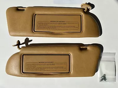 Mercedes W126 C126 Palomino Sun Visors Pair 500SEC 560SEC • $299.95