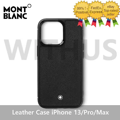 IPhone 13 Pro Max Saffiano Full Grain Leather Back Cover Case Original Montblanc • $204.14