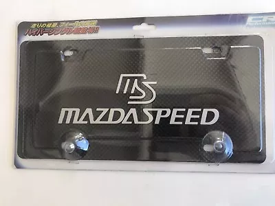 MS Mazda Speed Carbon Fiber License Plate Out Line • $12.99
