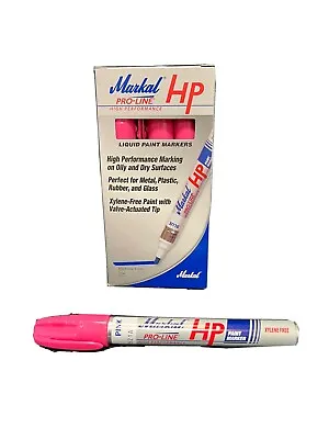 12 NEW Pink MARKAL PRO-LINE HP PAINT MARKERS - 3MM • $20