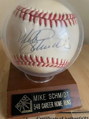 Phillies Hall Of Fame MIKE SCHMIDT Autographed National League Baseball COA • $87.77
