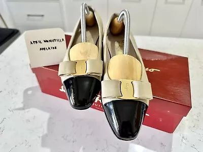 Vintage Salvatore Ferragamo Two Tone Pumps • $115