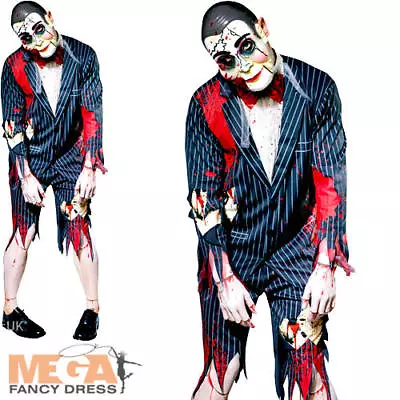 Zombie Puppet Mens Fancy Dress Goosebumps Slappy Horror Adults Costume Outfit  • £16.99