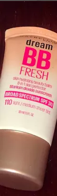 Maybelline Dream Fresh Skin Hydrating BB Cream Skin Perfecting Balm SPF 30 Sheer • $9.79