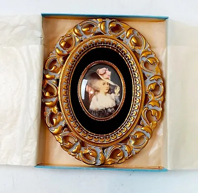 A Cameo Creation Picture Frame Elizabeth Burgundy Velvet Mat Victorian Wall Art • £34.05