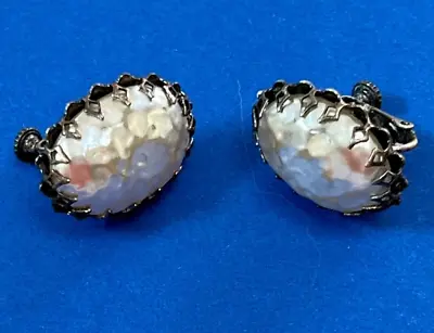 Miriam Haskell Faux Baroque PearL Clip Earrings. • $40