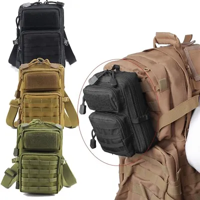 Tactical Molle Pouch Shoulder Bag Military Sling Bag Handbag EDC Bags Phone Case • £9.99