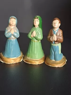 Vtg 3 Children Of Fatima Figures Francisco Jacinta Lucia AS IS • $10