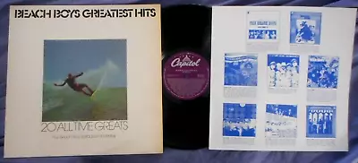 The BEACH BOYS Greatest Hits LP + CATALOGUE Capitol AUSTRALIA NM!!  FREE OZ POST • $39.99