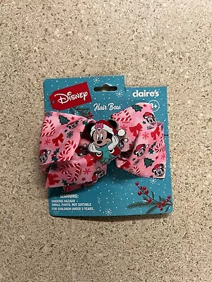 Disney Minnie Mouse Christmas Hair Bow Barrette Claire’s New • $14.99