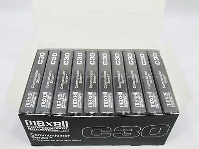 LOT Of 10x Quantegy AVX30 Cassette Tapes Blank 30 Minute Play - NEW / SEALED • $19.99