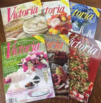 Lot Of 6 VICTORIA Bliss Magazines Vintage 2011 Complete Year Back Issues • $29.99