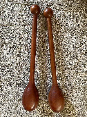 2 Antique Old Wood 16” Exercise Gym Weight Clubs Vintage Strongman Juggling Pin • $137.95