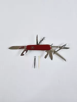 Victorinox Officer Suisse 10 Tool Stainless Swiss Army Knife Multi-Tool Vtg • $79.95