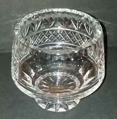 Edinburgh Crystal Cut Glass Bowl - Heeled - 3/4 Cut Design For Engraving • £14