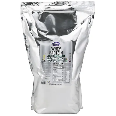 NOW FOODS Whey Protein Creamy Vanilla Powder - 10 Lbs. • $146.96