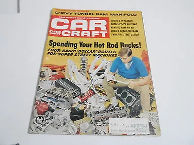 APRIL 1968 CAR CRAFT Vintage Auto Car Magazine TUNNEL RAM MANIFOLD • $12