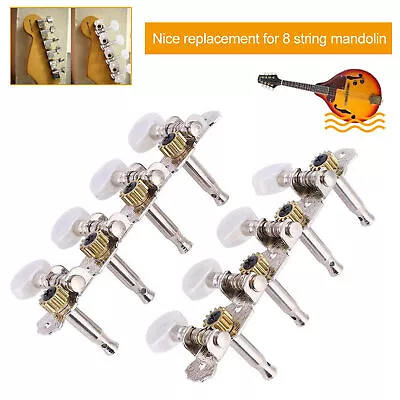 Mandolin Machine Heads Tuning Keys Pegs Steel +Acrylic+ Copper Tuners Button US • $11.34