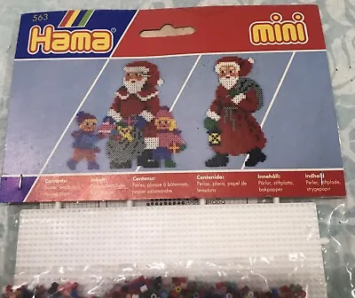 Hama Mini Santa Kids 563 Ramco Arts Inc Beads Pegboard Ironing Paper 1991 Sealed • $20