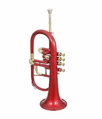 Professional Flugel 4V Red+ Brass Expert's Choice With Hard Case & Mp • $197.43