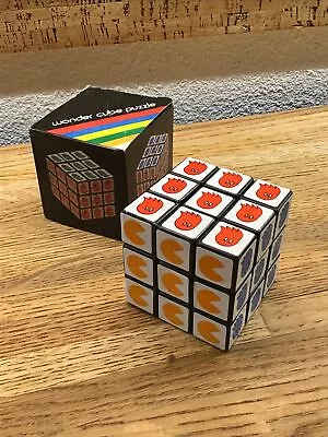 Pac-Man & Ghost Rubiks Wonder Cube Puzzle Vtg 1980's Toy Original Box NN5 • $22.99