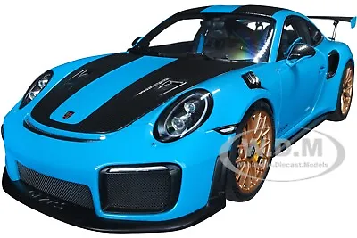 Porsche 911 (991.2) Gt2 Rs Weissach Package Miami Blue 1/18 Model Autoart 78175 • $219.99