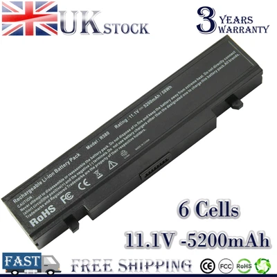 £15.99 • Buy Laptop Battery For Samsung AA-PB9NC6B AA-PB9NS6B R428 R530 R580 R780 R730 RV510
