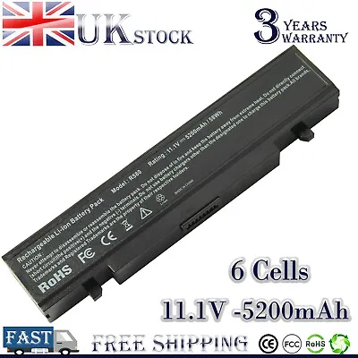 Laptop Battery For Samsung AA-PB9NC6B AA-PB9NS6B R428 R530 R580 R780 R730 RV510 • £15.99