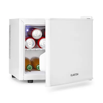 Mini Fridge Portable Refrigerator Drinks Cooler Bar Hotel Kitchen 17L 50 W White • £89.99