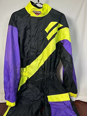 Hein Gericke Firstgear 1piece Waterproof Black & Hi Viz Motorcycle Rain Suit XXL • $55