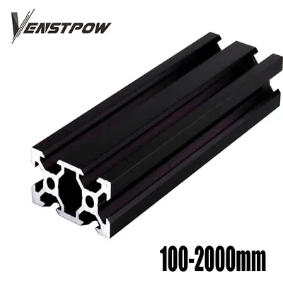 2040 Black V-Slot Aluminum Extrusion European Linear Rail For CNC 3D Printer • $8.73