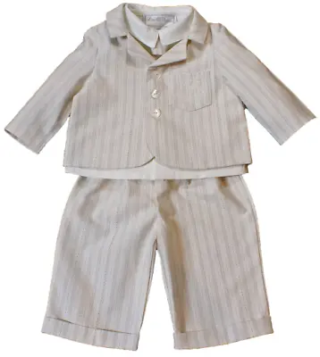 £25 • Buy Little Darlings Baby Boy Suit Christening Wedding Shorts Jacket Shirt Tie